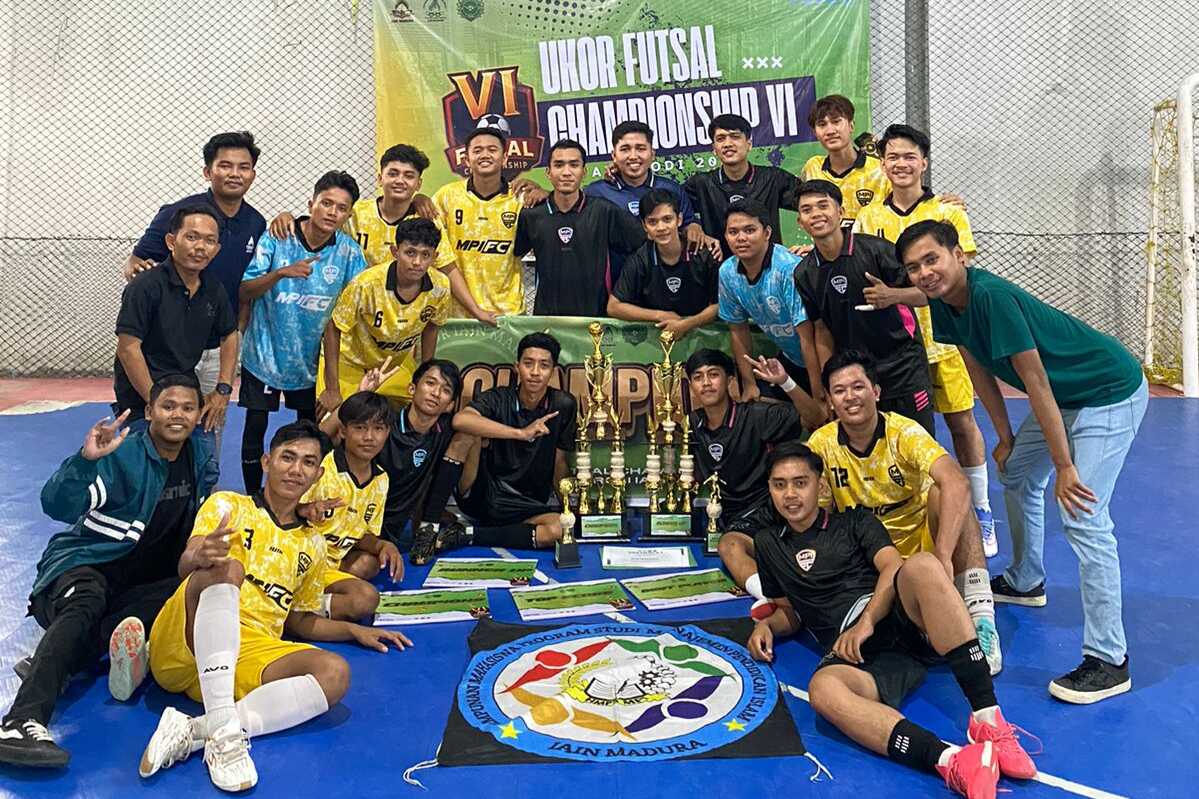 Tim Futsal Prodi MPI (MPI FC) UIN Madura Raih Juara 1 dan 2 di UKOR Championship VI 2025
