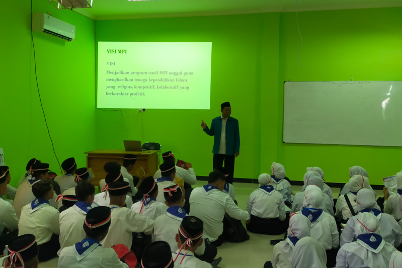 Sosialisasi Visi, Misi, Tujuan, dan Strategi MPI pada Kegiatan PBAK 2023